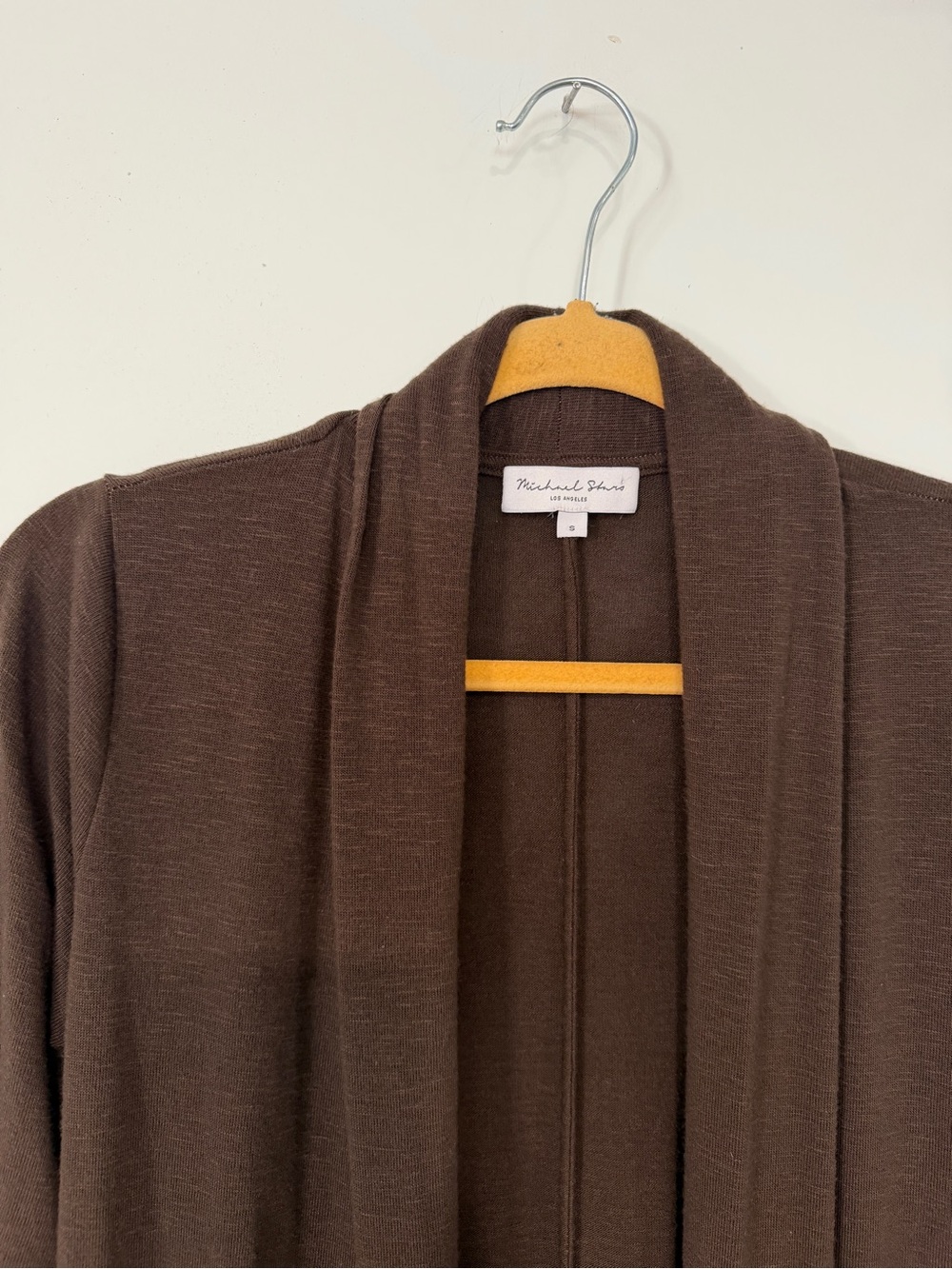 Michael Stars Long Open-Front Cardigan — Java - Picture 4 of 12